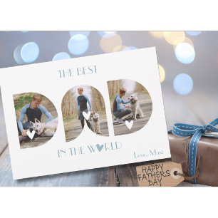 Dog Dad Father's Day From Pet Photo Holiday Card