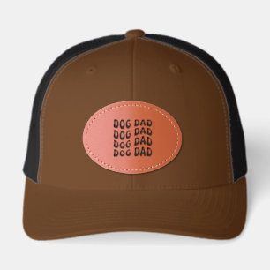 Dog Dad Father's Day Leather Patch Hat