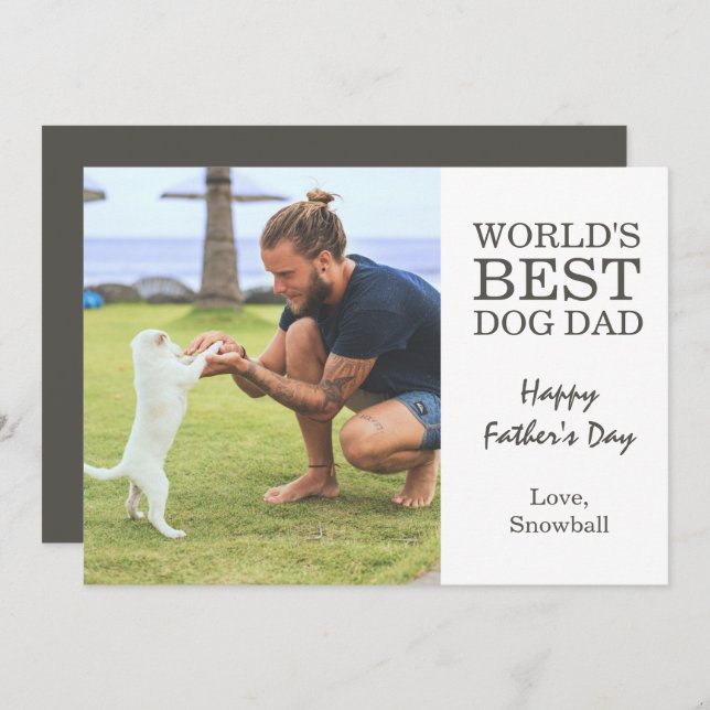 Dog Dad | Father's Day Photo Card (Front/Back)