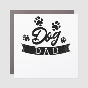 Dog Dad Funny Design - Gift idea for dogs owners o Car Magnet