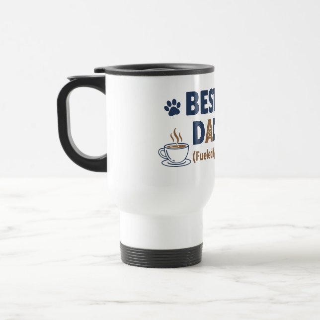 Dog Dad – Funny Dog Lover Gift Travel Mug (Left)