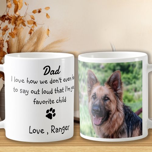 Dog Dad _ Funny Fathers Day Photo Coffee Mug