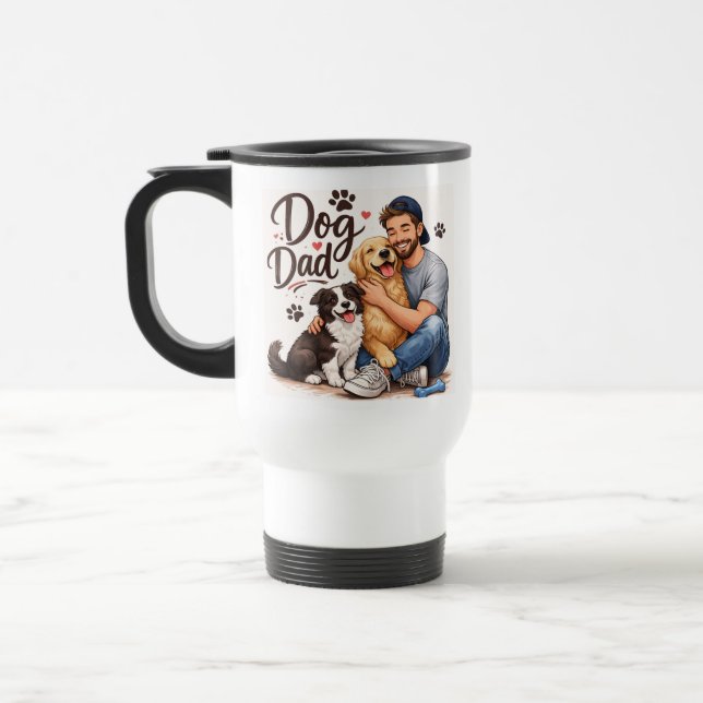 Dog Dad Gift Coffee Mug – Perfect Present for Dog  (Left)