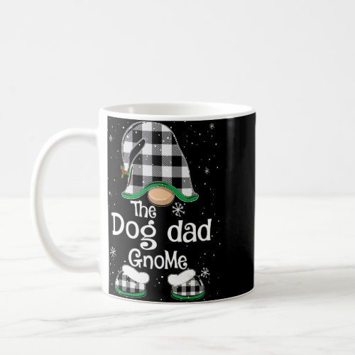 Dog dad Gnome Buffalo Plaid Matching Family Christ Coffee Mug