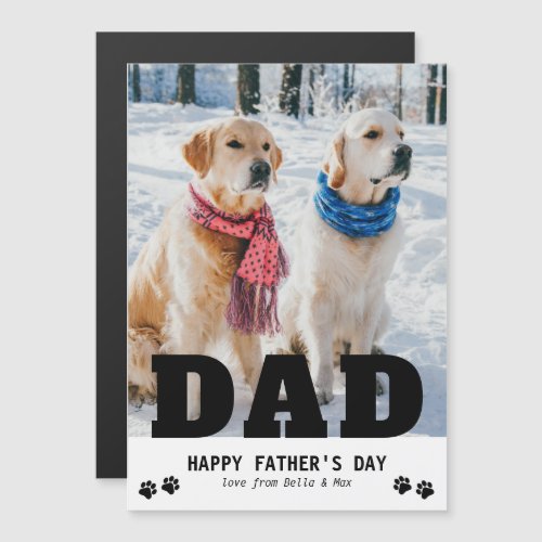 Dog Dad Happy Fathers Day Paw Print Modern Photo