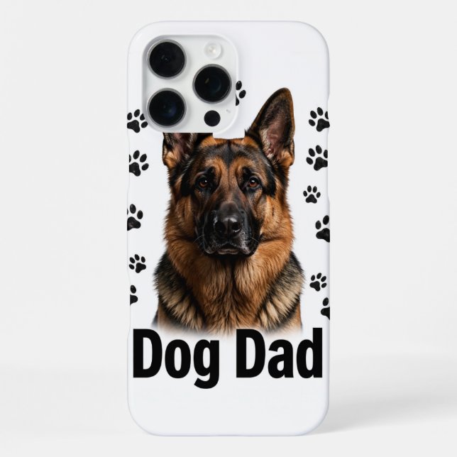 Dog Dad iPhone 16 Pro Max Case (Back)