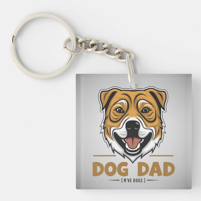 Dog Dad Keychain (Front)