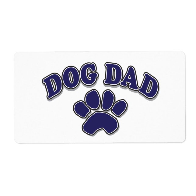 Dog Dad Label (Front)