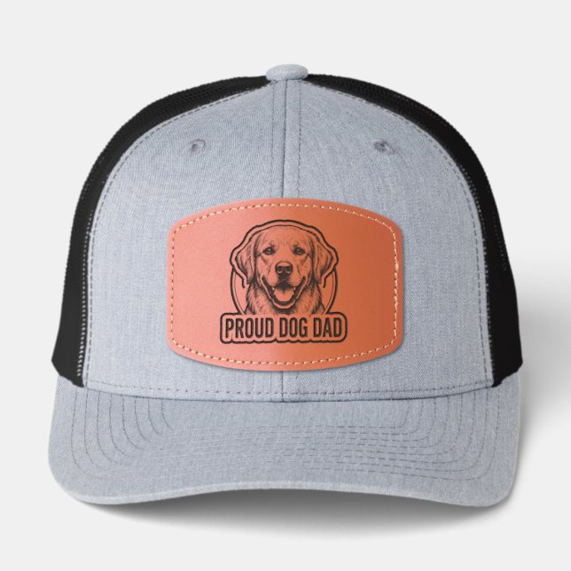 Dog Dad Leather Patch Hat (Front)