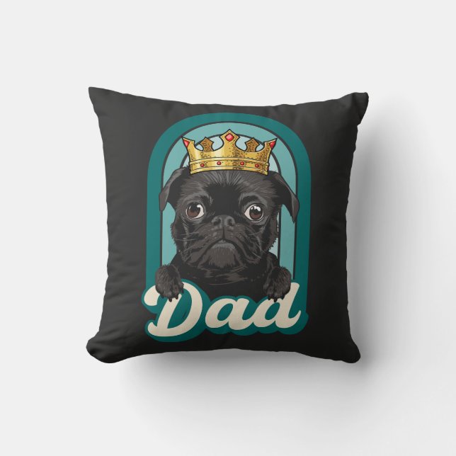 Dog dad, love dogs, love my pets  throw pillow (Front)