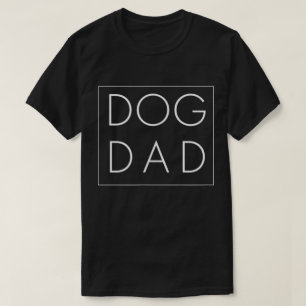 Dog Dad Minimalist Typography Design T-Shirt