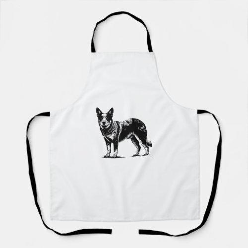 Dog Dad Mom Lover _ Monochromatic Australian Cattl Apron