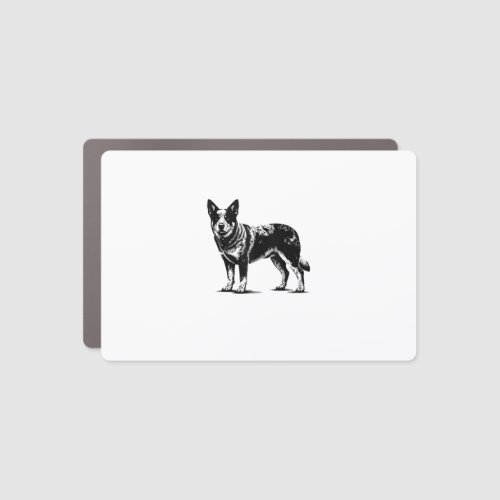 Dog Dad Mom Lover _ Monochromatic Australian Cattl Car Magnet