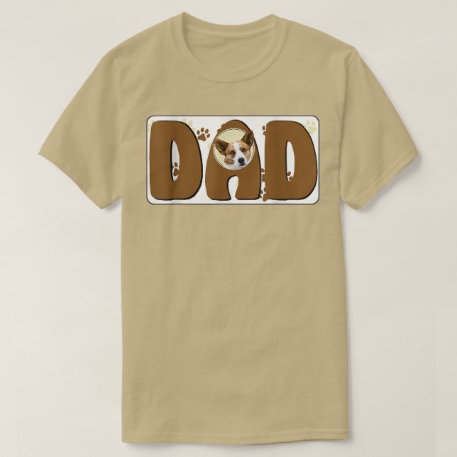 Dog Dad O Cardigan Welsh Corgi  T-Shirt (Design Front)