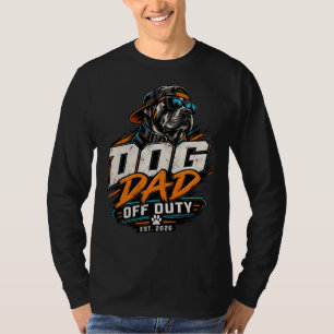 Dog Dad Off Duty Cool Sunglasses Sweatshirt T-Shirt