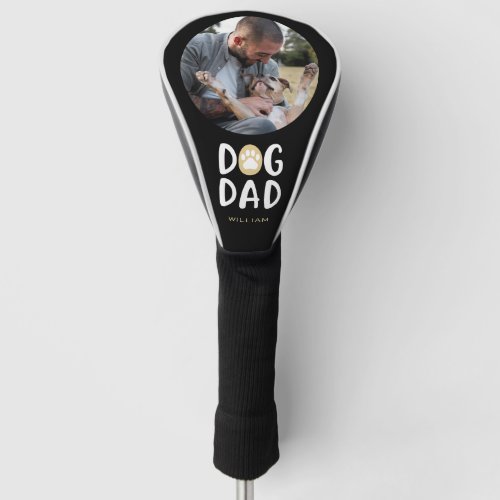 Dog Dad Paw Print Pet Photo Collage Golf Head Cover