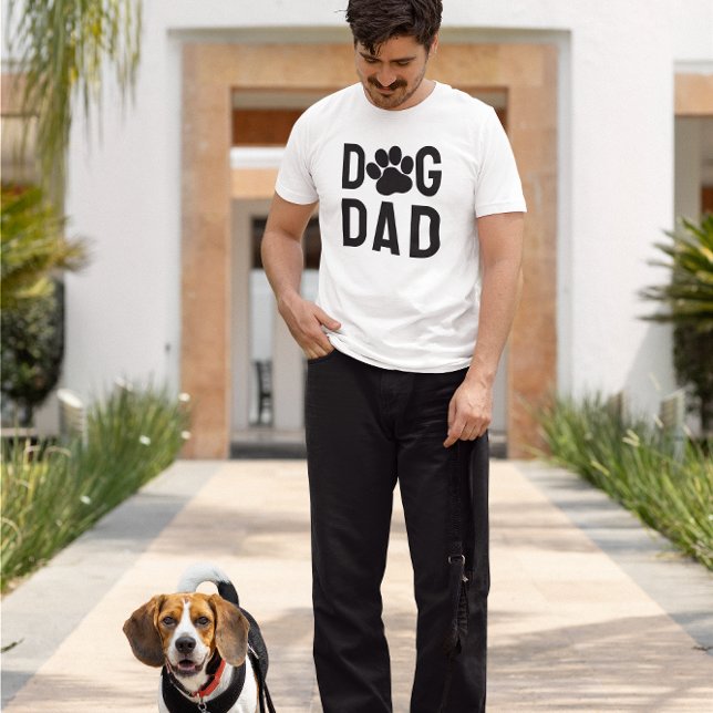 Dog Dad Paw Print T-Shirt (Creator Uploaded)