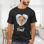 Dog DAD Personalize Dog Lover Cute Heart Pet Photo T-Shirt<br><div class="desc">Dog Dad ... Surprise your favorite Dog Dad this Father's Day , Christmas or his birthday with this super cute custom pet photo t-shirt. Customize this dog dad shirt with your dog's favorite photos, and name. This dog dad shirt is a must for dog lovers and dog dads! Great gift...</div>