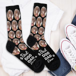 DOG DAD Personalized Cute Pet Photo Novelty Crew Socks<br><div class="desc">Celebrate the dog dad in your life with these adorable Dog Photo Socks! Perfect for any dog lover, these socks are a unique and thoughtful gift that will surely bring a smile to their face. Features Custom Dog Photo: Capture your favorite furry friend and have their picture printed all over...</div>