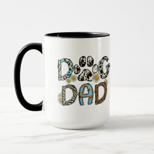 Dog Dad Personalized Mug (Left)