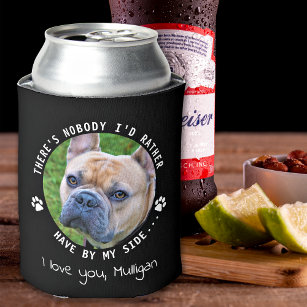 Dog Dad Personalized Pet Photo Funny Can Cooler