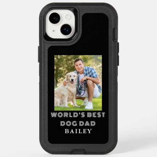 Dog Dad Photo Name OtterBox iPhone 14 Plus Case