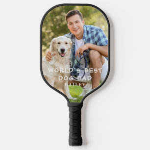 Dog Dad Photo Pickleball Paddle