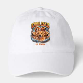 Dog Dad Portrait Personalized Number Custom Design Hat