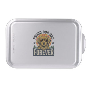 Dog Dad Shirt Vintage Golden Retriever Retro Desig Cake Pan