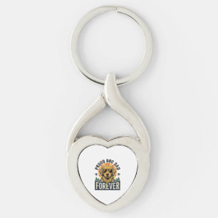 Dog Dad Shirt Vintage Golden Retriever Retro Desig Keychain