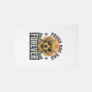 Dog Dad Shirt Vintage Golden Retriever Retro Desig Rug