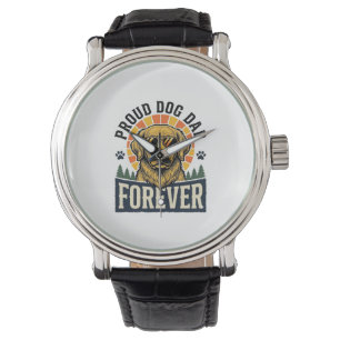 Dog Dad Shirt Vintage Golden Retriever Retro Desig Watch