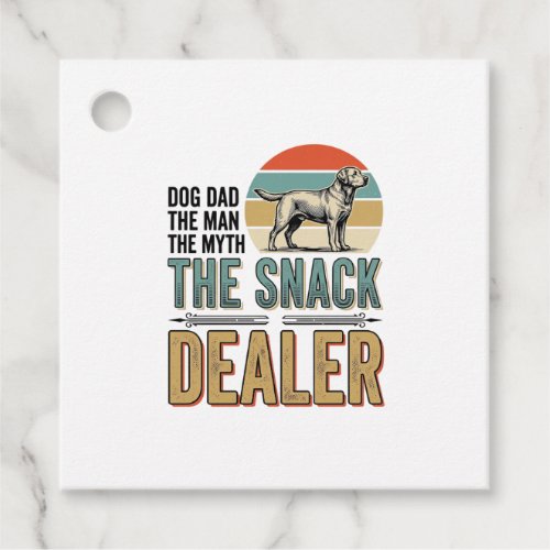 Dog Dad Snack Dealer Vintage Dog Lover Shirt_1 Favor Tags