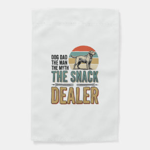 Dog Dad Snack Dealer Vintage Dog Lover Shirt_1 Garden Flag