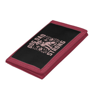 Dog Dad Strong Dog Dad Trifold Wallet