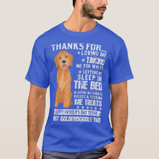 Dog Dad Tee Happy Father's Day To The Best Goldend