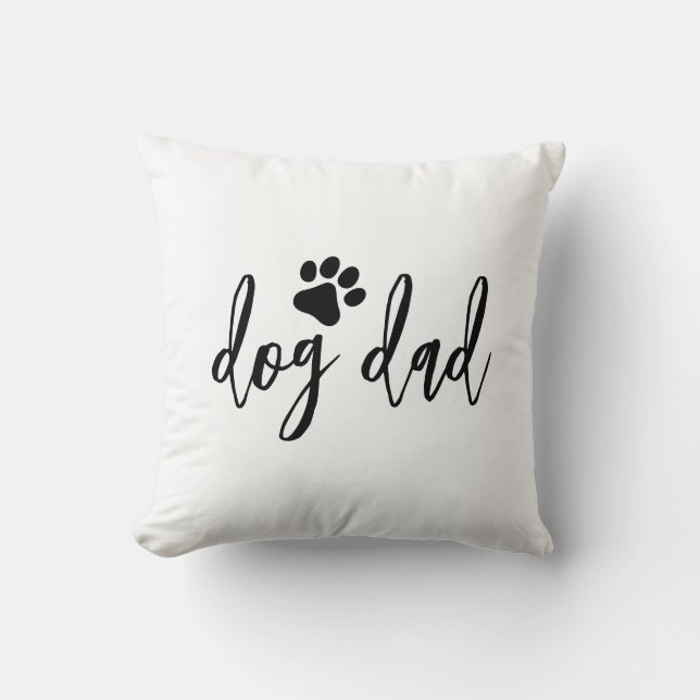 Dog dad throw pillow (Front)