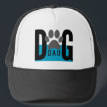Dog Dad Trucker Hat<br><div class="desc">Cute design for dog dads.</div>