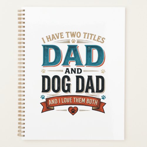 Dog Dad Vintage Engraving T-Shirt Design_1 Planner