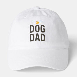 Dog Dad With Paw Simple Dog Lover Design Hat
