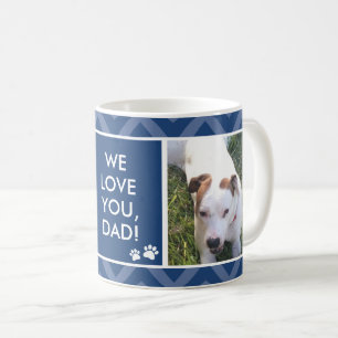 Dog Dads We/I Love You Custom Photo Blue Mug