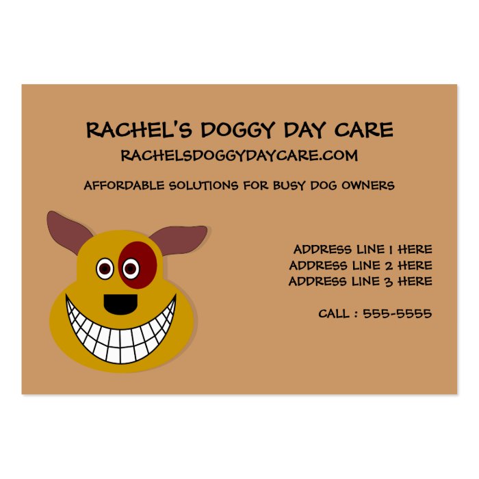 Dog Day Care Customizable Business Card Templates