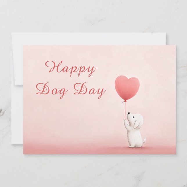 Dog Day Greeting Card – Funny Custom Pet Lover (Front)