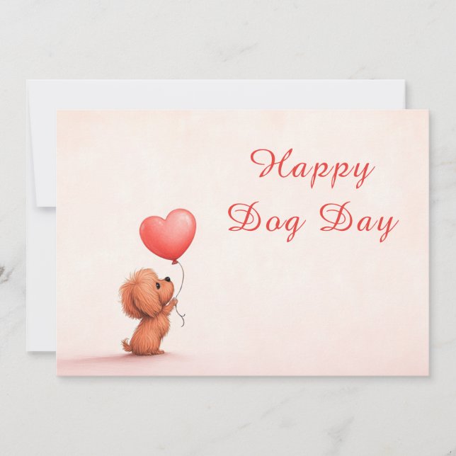 Dog Day Greeting Card – Funny Custom Pet Lover (Front)