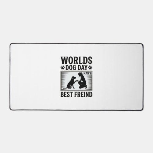 Dog Day Man’s Best Freind Vintage Desk Mat