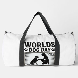 Dog Day Man’s Best Freind Vintage Duffle Bag