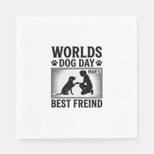 Dog Day Man’s Best Freind Vintage Napkins