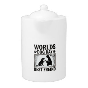 Dog Day Man’s Best Freind Vintage Teapot