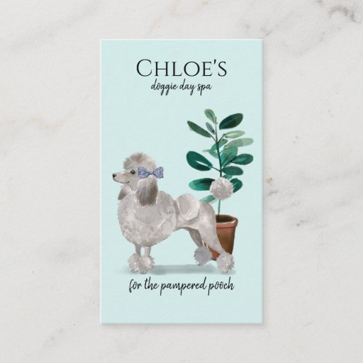Customizable Dog Day Spa Groom Business &amp; Appointment Reminder Business Card