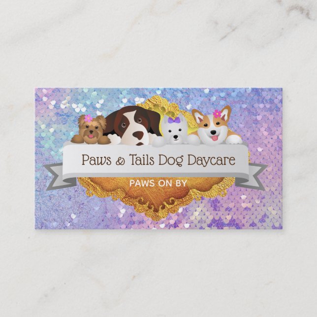 Dog Daycare Business Cards (Front)